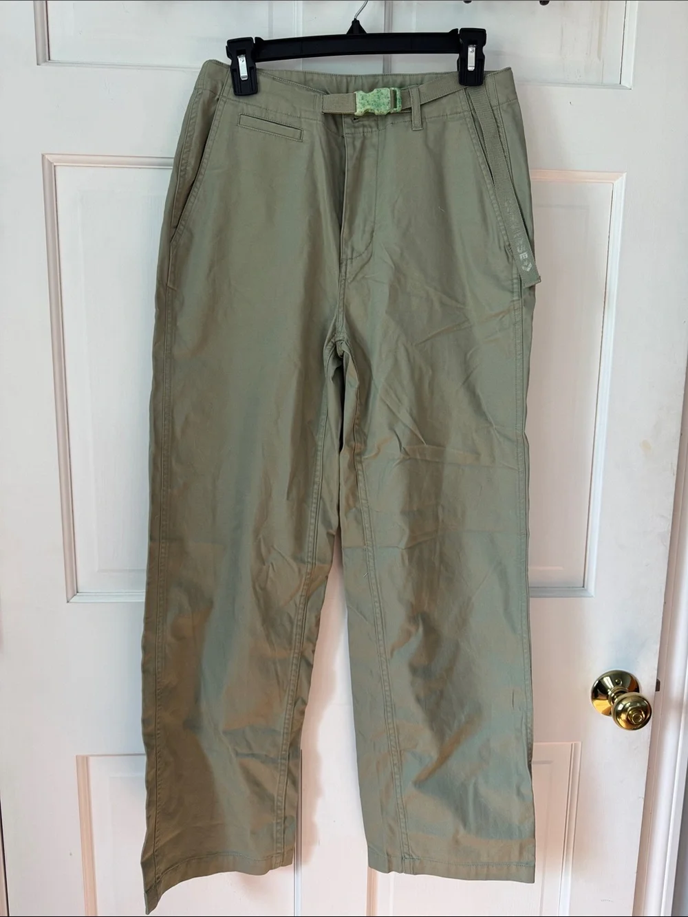 Converse Olive/Tan/Green Women's Chino Utility Pants with Built-In Belt